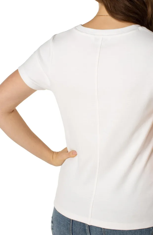 Womens Liverpool Los Angeles Tees SCOOP NECK SHORT SLEEVE TEE White