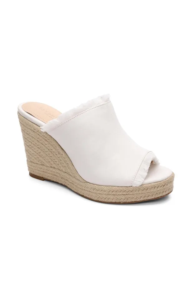 Womens Liverpool Los Angeles Wedges and Espadrilles HOLLYWOOD FRAY EDGE ESPADRILLE Ecru Womens Liverpool Los Angeles Wedges and Espadrilles HOLLYWOOD FRAY EDGE ESPADRILLE Ecru