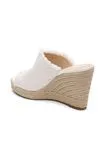 Womens Liverpool Los Angeles Wedges and Espadrilles HOLLYWOOD FRAY EDGE ESPADRILLE Ecru