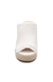 Womens Liverpool Los Angeles Wedges and Espadrilles HOLLYWOOD FRAY EDGE ESPADRILLE Ecru
