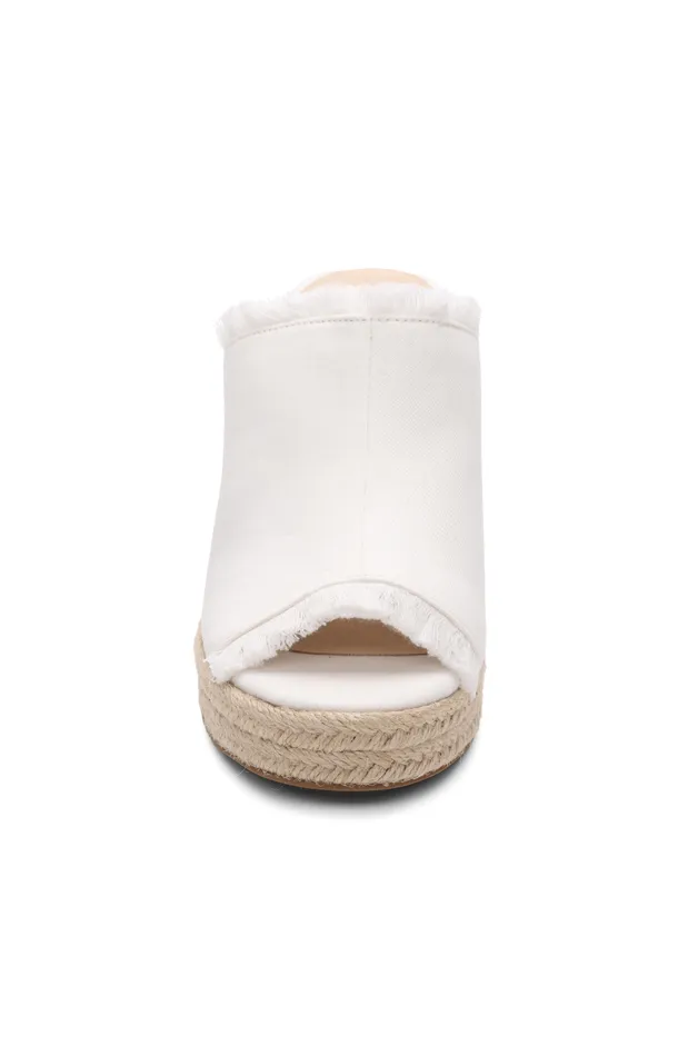 Womens Liverpool Los Angeles Wedges and Espadrilles HOLLYWOOD FRAY EDGE ESPADRILLE Ecru