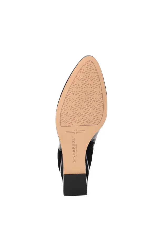 Womens Liverpool Los Angeles Wedges and Espadrilles LAX BOOTIE WITH CHOP OUT WEDGE Black