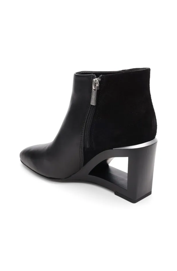 Womens Liverpool Los Angeles Wedges and Espadrilles LAX BOOTIE WITH CHOP OUT WEDGE Black