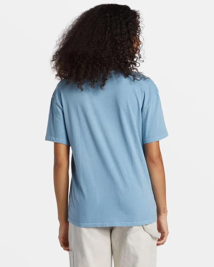 Womens Lost In Bliss TShirt Blue Shadow Billabong Tops