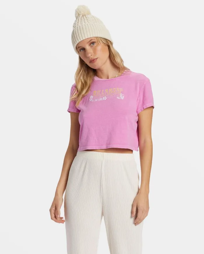 Womens Midnight Kisses TShirt Sweet Orchid Billabong Graphic Tees and Tanks