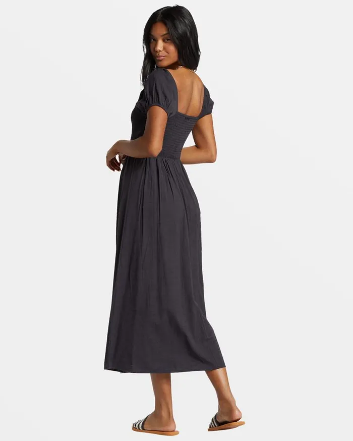 Womens Midnight Sky Midi Dress Black Sands Billabong Dresses Womens Midnight Sky Midi Dress Black Sands Billabong Dresses