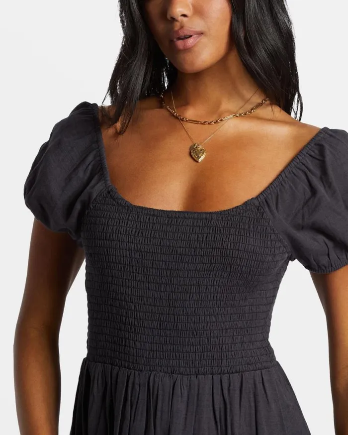 Womens Midnight Sky Midi Dress Black Sands Billabong Dresses Womens Midnight Sky Midi Dress Black Sands Billabong Dresses