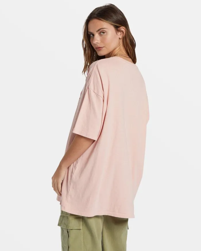 Womens Moon Kiss TShirt Dusty Peach Billabong Graphic Tees and Tanks Womens Moon Kiss TShirt Dusty Peach Billabong Graphic Tees and Tanks