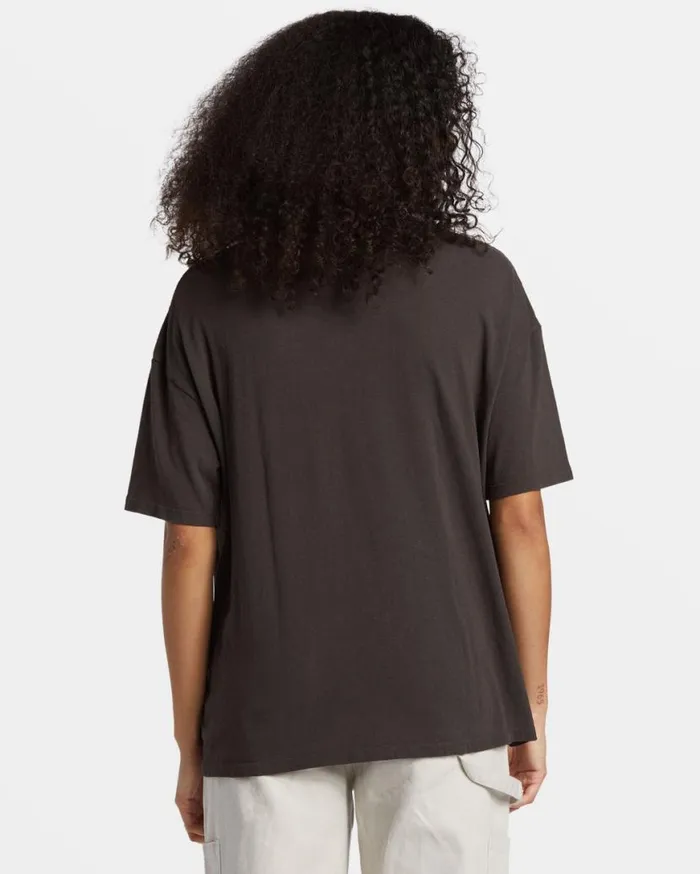 Womens Natural Mystic TShirt Off Black Billabong Graphic Tees and Tanks