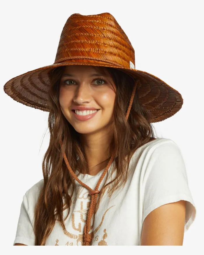 Womens New Comer Straw Hat Summer Spice Billabong Beach Accessories