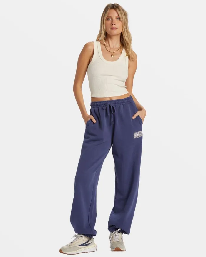 Womens Palmin Elastic Waist Joggers I Sea Indigo Billabong Jeans and Pants Womens Palmin Elastic Waist Joggers I Sea Indigo Billabong Jeans and Pants