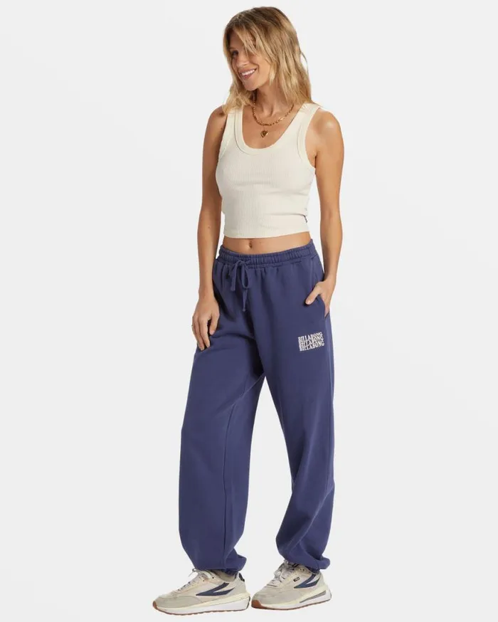 Womens Palmin Elastic Waist Joggers I Sea Indigo Billabong Jeans and Pants Womens Palmin Elastic Waist Joggers I Sea Indigo Billabong Jeans and Pants