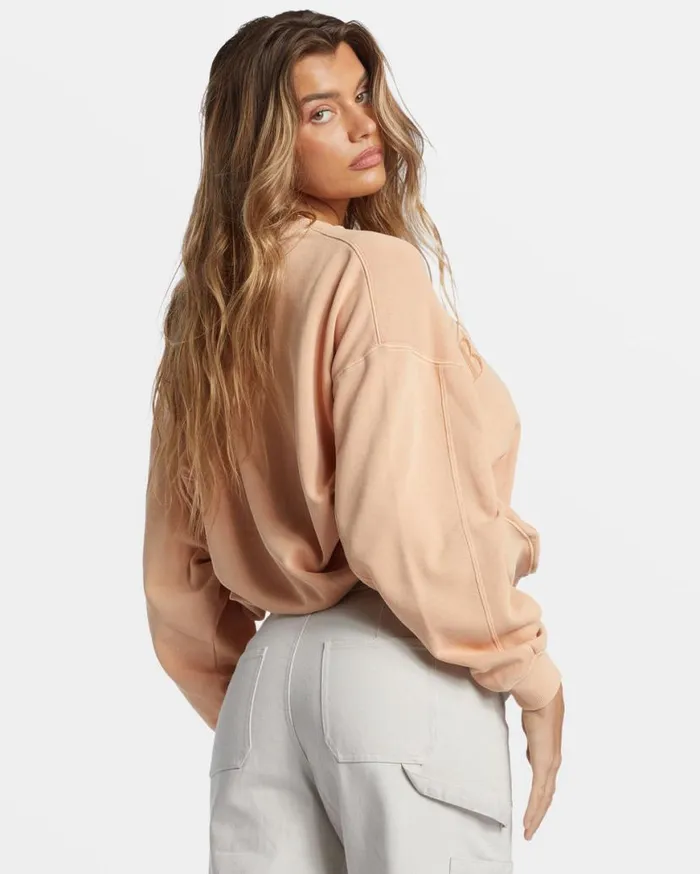 Womens Palmin Kendal Crewneck Sweatshirt Baked Clay Billabong Sweatshirts and Fleece Womens Palmin Kendal Crewneck Sweatshirt Baked Clay Billabong Sweatshirts and Fleece