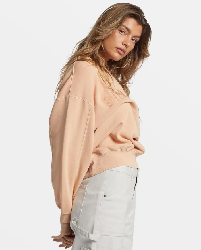 Womens Palmin Kendal Crewneck Sweatshirt Baked Clay Billabong Sweatshirts and Fleece Womens Palmin Kendal Crewneck Sweatshirt Baked Clay Billabong Sweatshirts and Fleece