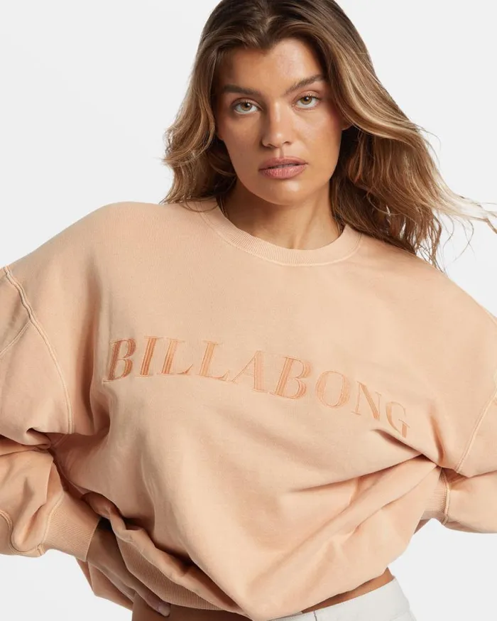 Womens Palmin Kendal Crewneck Sweatshirt Baked Clay Billabong Sweatshirts and Fleece Womens Palmin Kendal Crewneck Sweatshirt Baked Clay Billabong Sweatshirts and Fleece