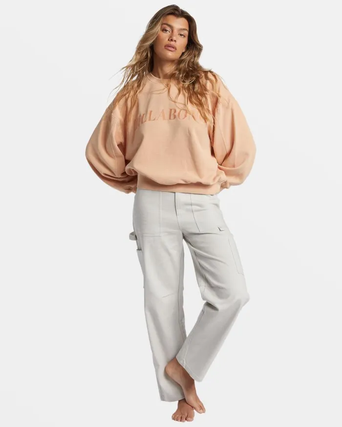 Womens Palmin Kendal Crewneck Sweatshirt Baked Clay Billabong Sweatshirts and Fleece Womens Palmin Kendal Crewneck Sweatshirt Baked Clay Billabong Sweatshirts and Fleece