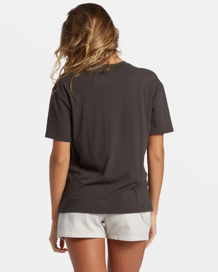 Womens Paradise Is Here TShirt Off Black Billabong Graphic Tees and Tanks Womens Paradise Is Here TShirt Off Black Billabong Graphic Tees and Tanks