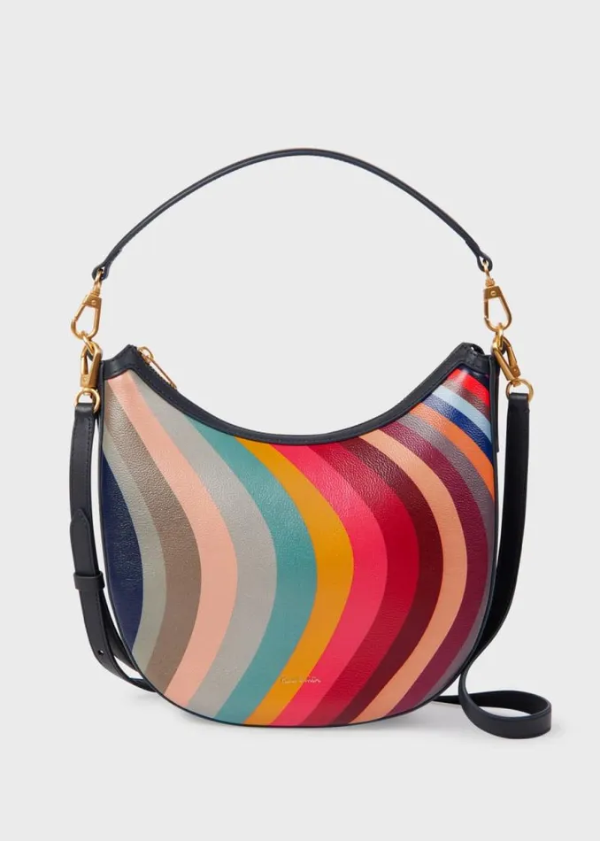 Womens Paul Smith Bags 039Swirl039 Leather Mini Hobo Bag