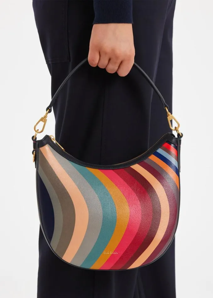 Womens Paul Smith Bags 039Swirl039 Leather Mini Hobo Bag
