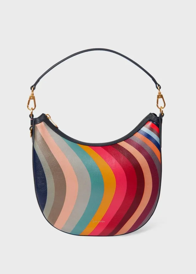 Womens Paul Smith Bags 039Swirl039 Leather Mini Hobo Bag
