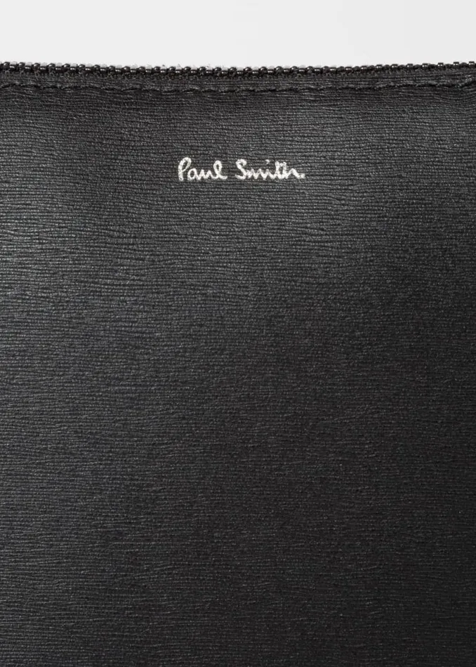 Womens Paul Smith Bags Black Embossed Leather Musette Bag Womens Paul Smith Bags Black Embossed Leather Musette Bag