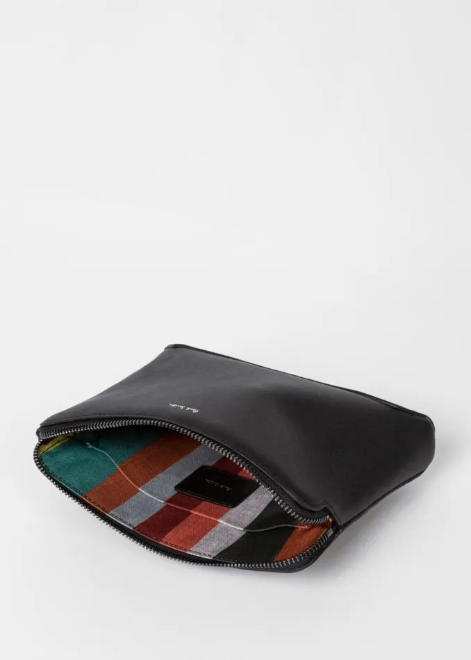 Womens Paul Smith Bags Black Embossed Leather Musette Bag Womens Paul Smith Bags Black Embossed Leather Musette Bag