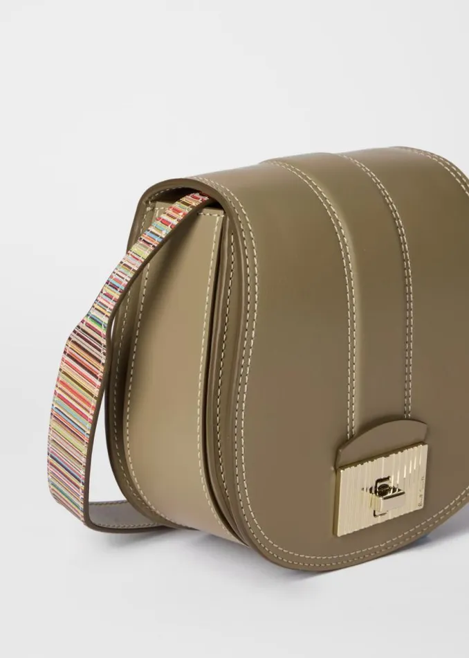 Womens Paul Smith Bags Khaki Leather Tear Drop Bag