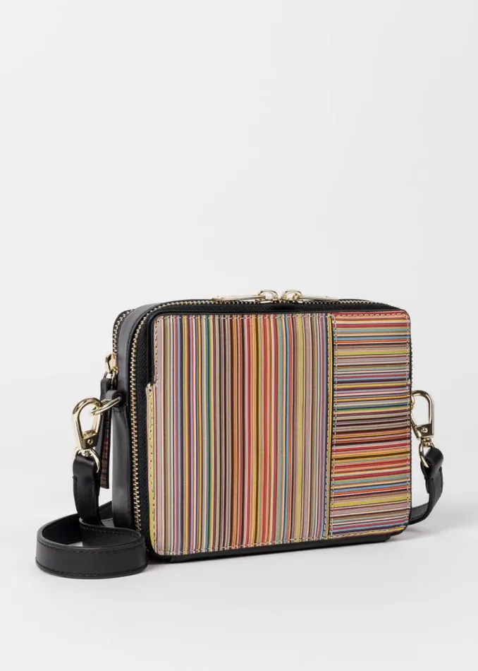 Womens Paul Smith Bags Leather 039Signature Stripe039 CrossBody Bag