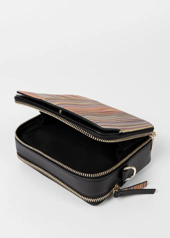 Womens Paul Smith Bags Leather 039Signature Stripe039 CrossBody Bag