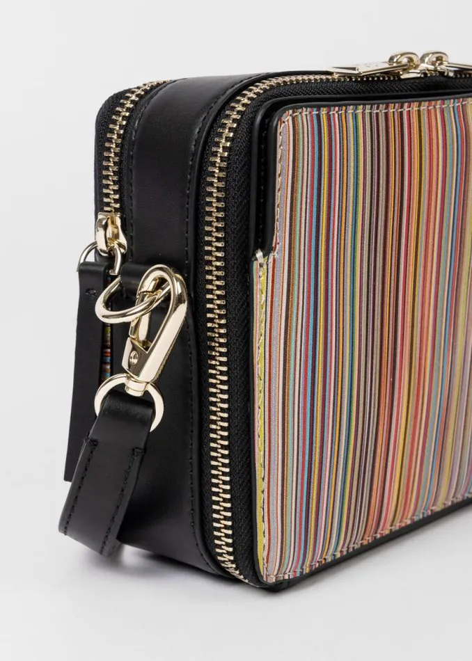 Womens Paul Smith Bags Leather 039Signature Stripe039 CrossBody Bag