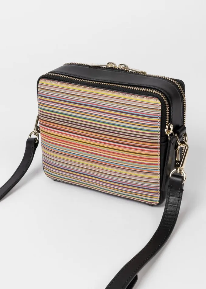 Womens Paul Smith Bags Leather 039Signature Stripe039 CrossBody Bag
