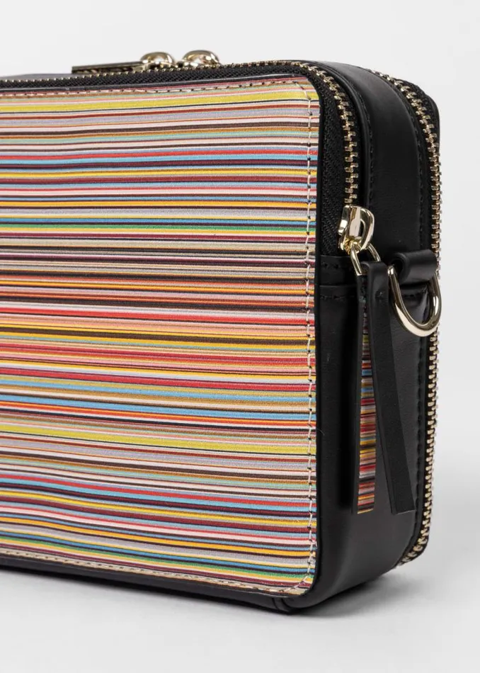 Womens Paul Smith Bags Leather 039Signature Stripe039 CrossBody Bag