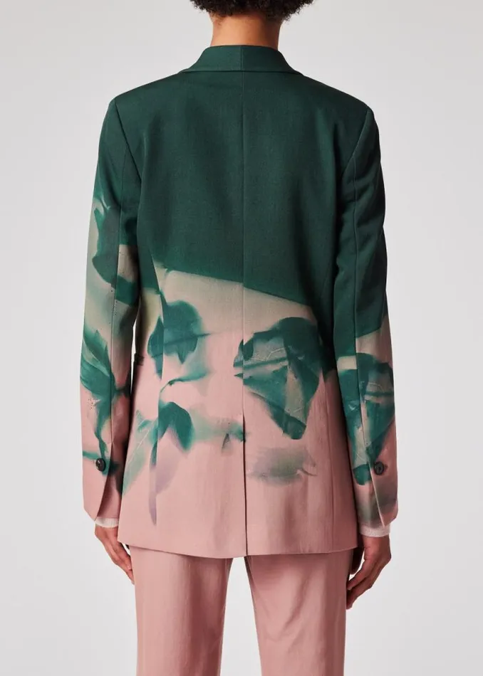 Womens Paul Smith Blazers 039Solar Gram039 Wool ShawlCollar Blazer Womens Paul Smith Blazers 039Solar Gram039 Wool ShawlCollar Blazer