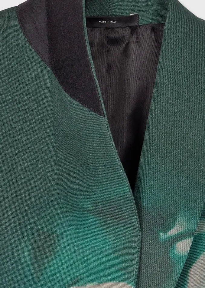 Womens Paul Smith Blazers 039Solar Gram039 Wool ShawlCollar Blazer Womens Paul Smith Blazers 039Solar Gram039 Wool ShawlCollar Blazer