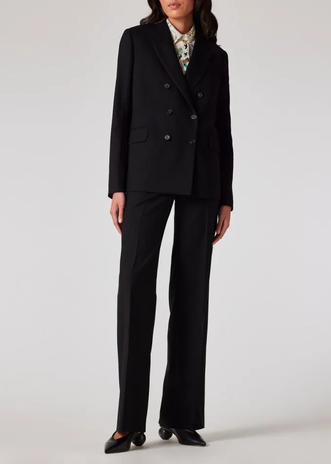 Womens Paul Smith Blazers A Suit To Travel In 8211 Black Wool Double Breasted Blazer Womens Paul Smith Blazers A Suit To Travel In 8211 Black Wool Double Breasted Blazer
