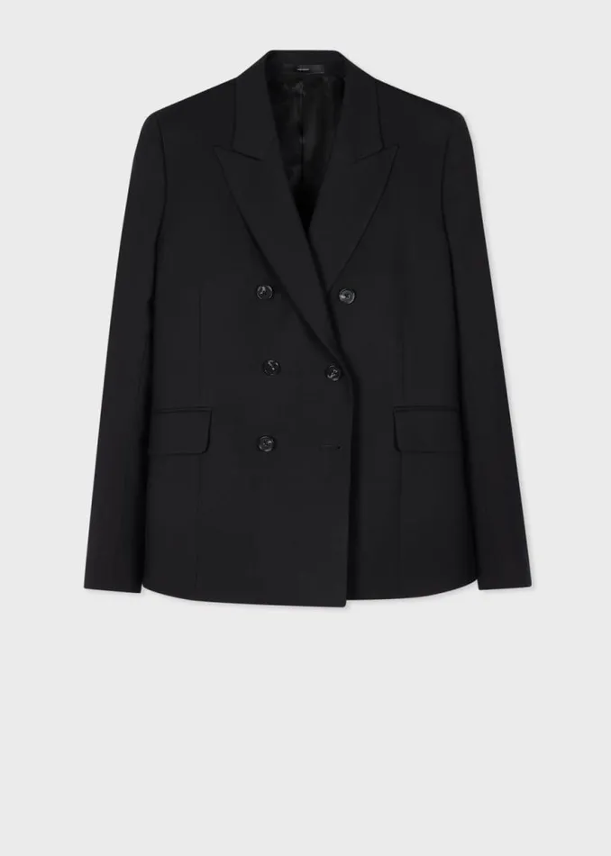 Womens Paul Smith Blazers A Suit To Travel In 8211 Black Wool Double Breasted Blazer Womens Paul Smith Blazers A Suit To Travel In 8211 Black Wool Double Breasted Blazer