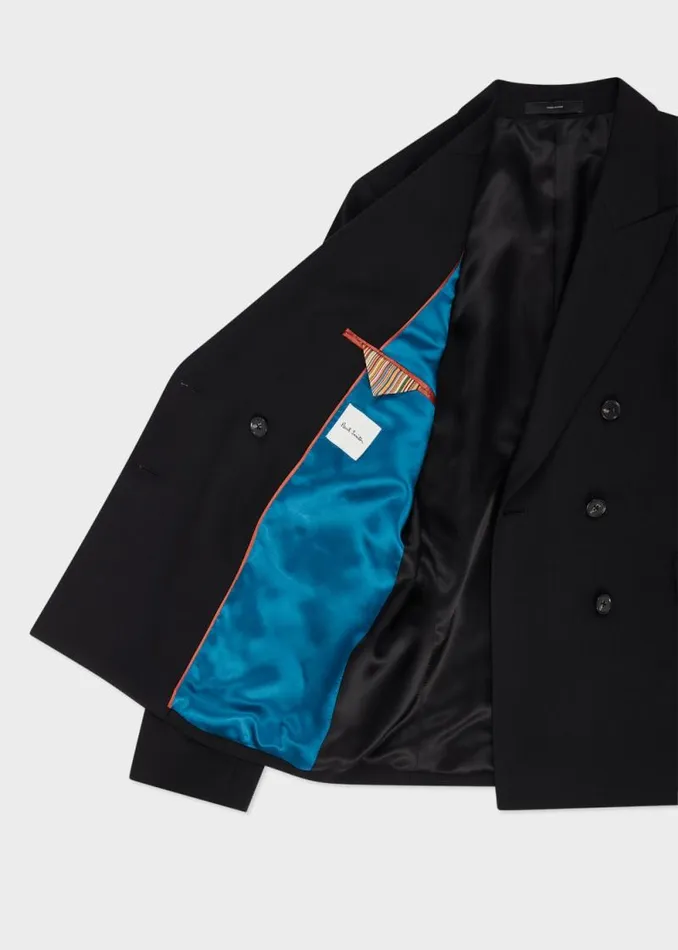 Womens Paul Smith Blazers A Suit To Travel In 8211 Black Wool Double Breasted Blazer Womens Paul Smith Blazers A Suit To Travel In 8211 Black Wool Double Breasted Blazer