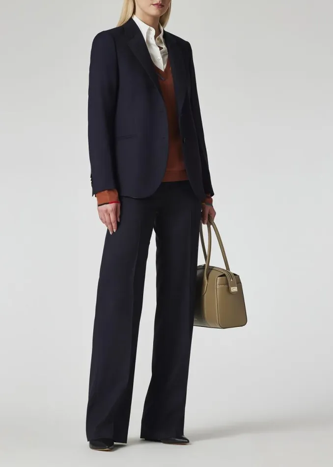 Womens Paul Smith Blazers A Suit To Travel In 8211 Dark Navy TwoButton Wool Blazer Womens Paul Smith Blazers A Suit To Travel In 8211 Dark Navy TwoButton Wool Blazer