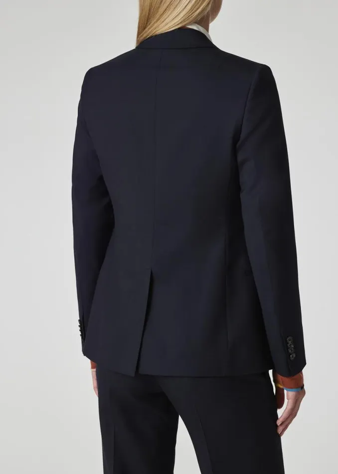 Womens Paul Smith Blazers A Suit To Travel In 8211 Dark Navy TwoButton Wool Blazer Womens Paul Smith Blazers A Suit To Travel In 8211 Dark Navy TwoButton Wool Blazer