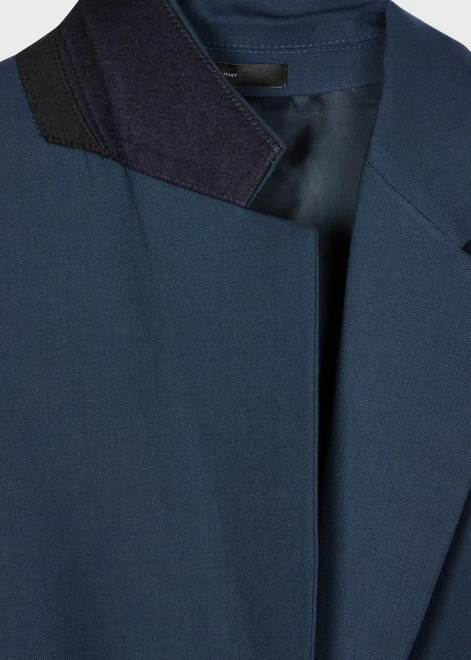 Womens Paul Smith Blazers A Suit To Travel In 8211 Petrol Blue Wool TwoButton Blazer Womens Paul Smith Blazers A Suit To Travel In 8211 Petrol Blue Wool TwoButton Blazer