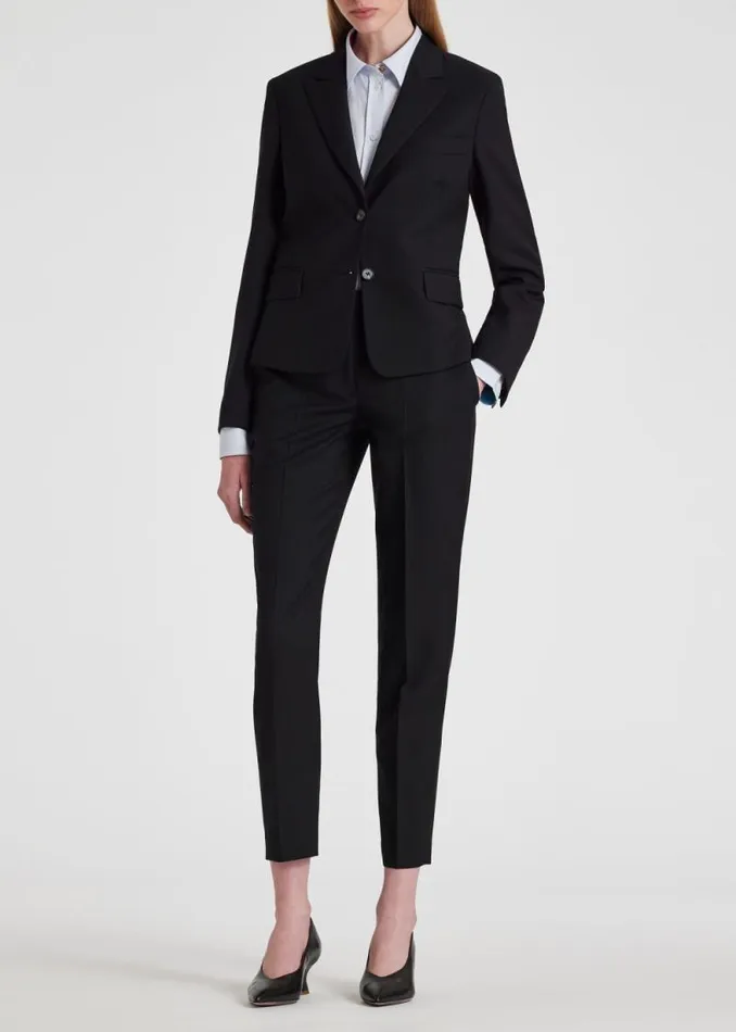 Womens Paul Smith Blazers Black Cropped 039A Suit To Travel In039 Wool Blazer Womens Paul Smith Blazers Black Cropped 039A Suit To Travel In039 Wool Blazer