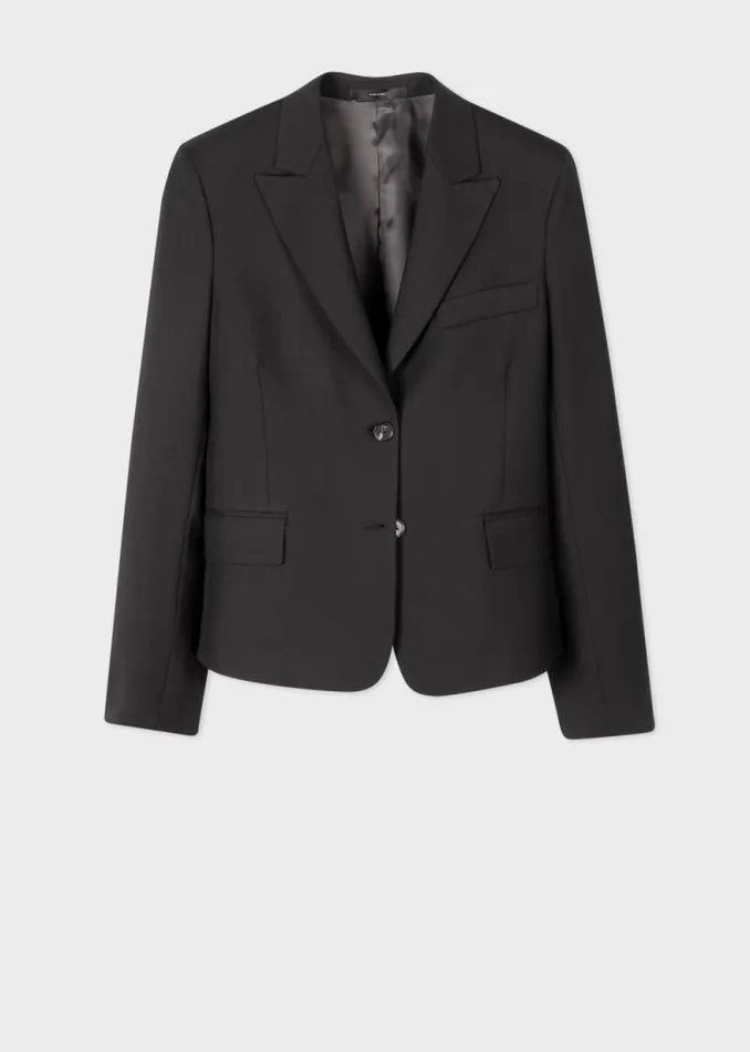 Womens Paul Smith Blazers Black Cropped 039A Suit To Travel In039 Wool Blazer Womens Paul Smith Blazers Black Cropped 039A Suit To Travel In039 Wool Blazer