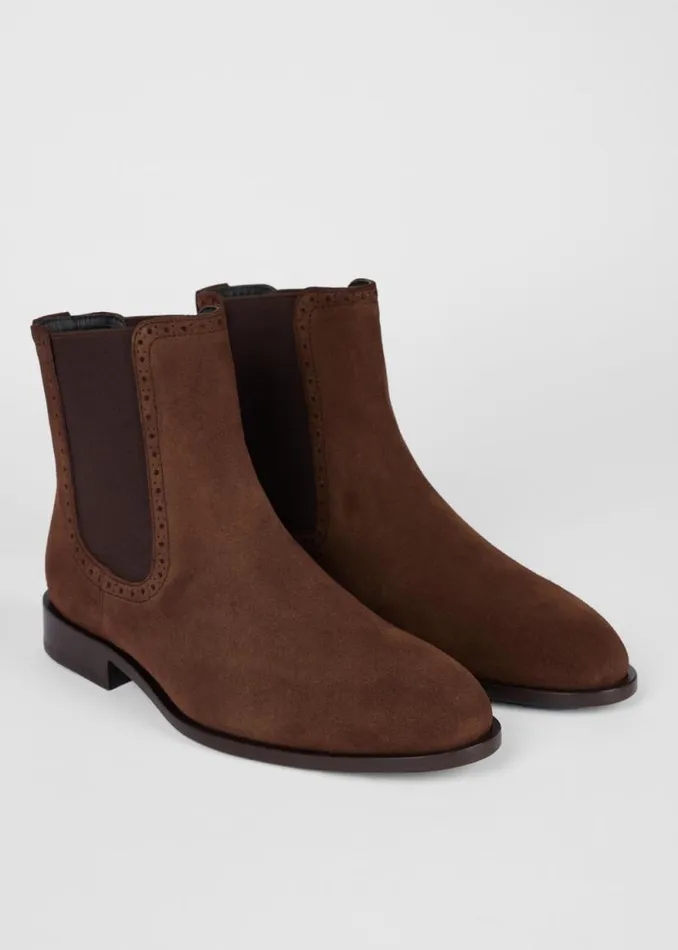 Womens Paul Smith Boots Suede Chocolate Brown 039Malanga039 Boots Womens Paul Smith Boots Suede Chocolate Brown 039Malanga039 Boots