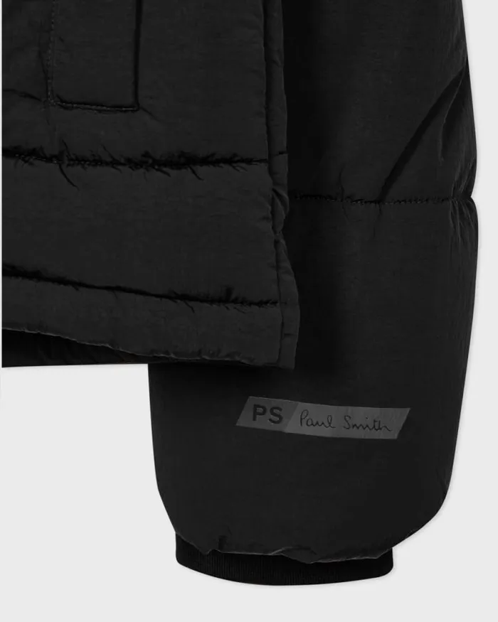 Womens Paul Smith Coats and Jackets Black Crinkle Short Quilted Coat