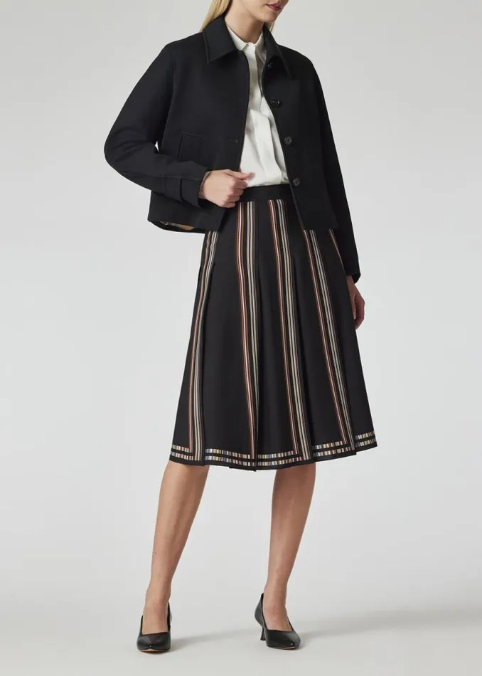 Womens Paul Smith Coats and Jackets Dark Green Cropped Wool Jacket Womens Paul Smith Coats and Jackets Dark Green Cropped Wool Jacket