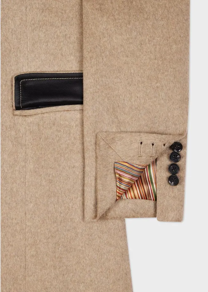 Womens Paul Smith Coats and Jackets Oatmeal WoolCashmere Blend DoubleBreasted Coat Womens Paul Smith Coats and Jackets Oatmeal WoolCashmere Blend DoubleBreasted Coat