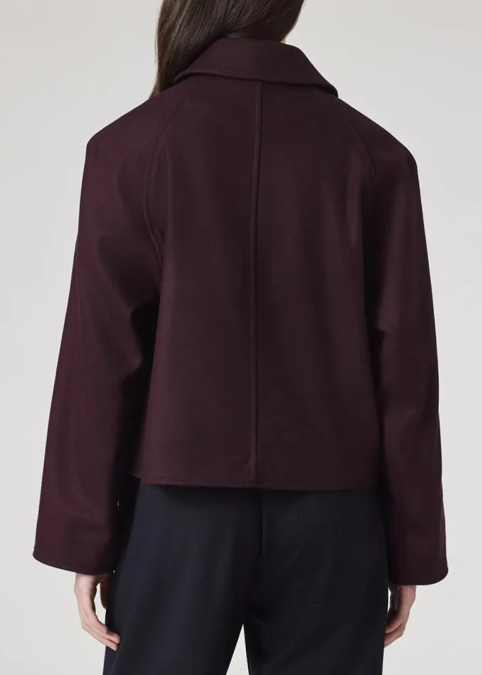 Womens Paul Smith Coats and Jackets Purple WoolCashmere Blend Cropped Cocoon Jacket Womens Paul Smith Coats and Jackets Purple WoolCashmere Blend Cropped Cocoon Jacket