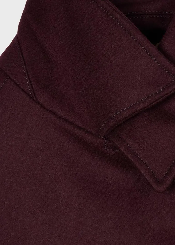 Womens Paul Smith Coats and Jackets Purple WoolCashmere Blend Cropped Cocoon Jacket Womens Paul Smith Coats and Jackets Purple WoolCashmere Blend Cropped Cocoon Jacket