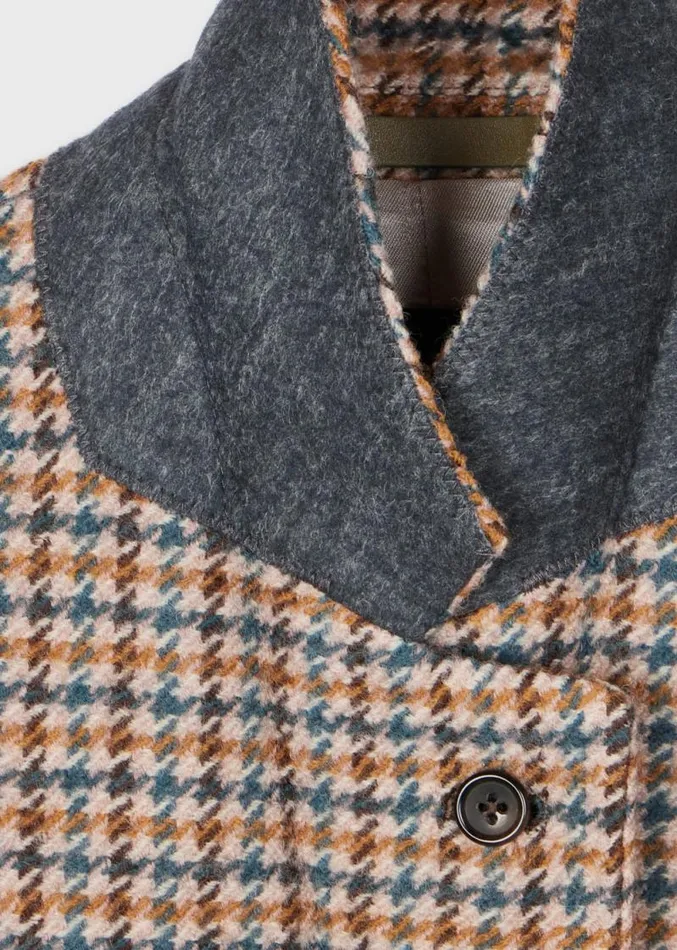 Womens Paul Smith Coats and Jackets Wool Dogtooth Check Epsom Coat Womens Paul Smith Coats and Jackets Wool Dogtooth Check Epsom Coat