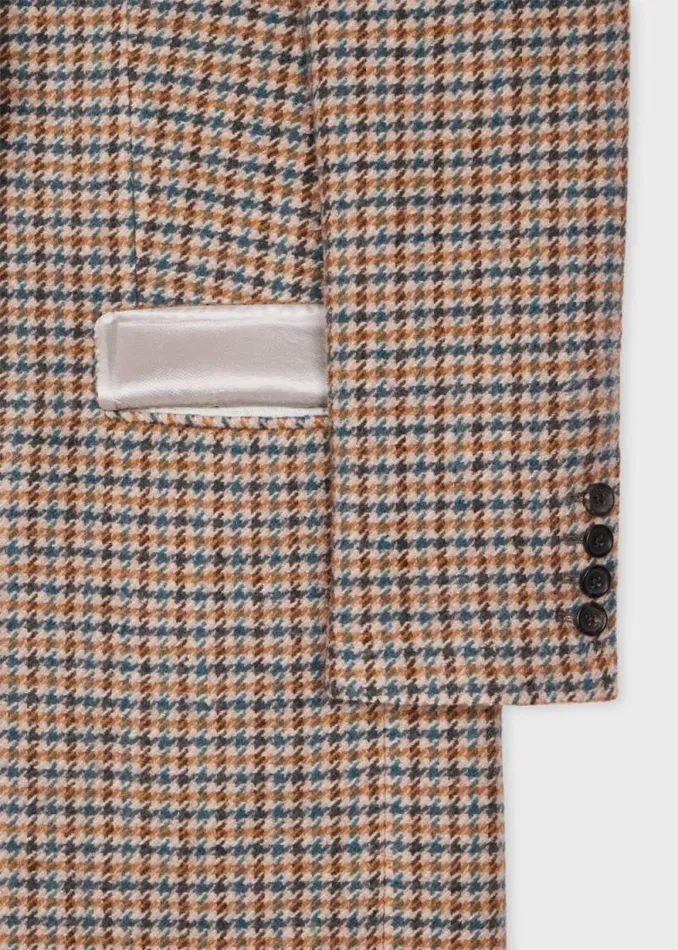Womens Paul Smith Coats and Jackets Wool Dogtooth Check Epsom Coat Womens Paul Smith Coats and Jackets Wool Dogtooth Check Epsom Coat